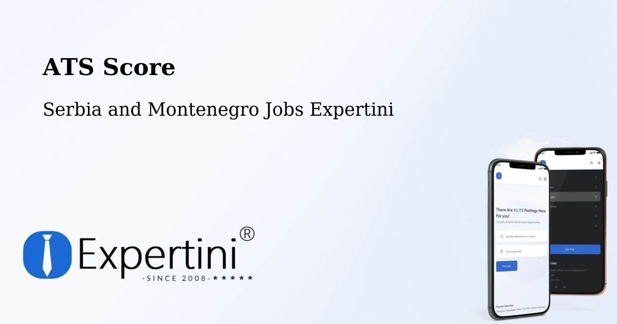 Resume ATS Score & Job Description Match Tool – Wadena - Serbia and Montenegro Jobs Expertini